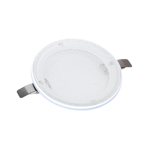White round speaker grill - white,